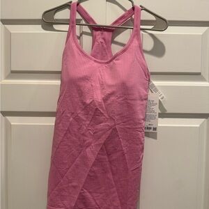 NWT NEW lululemon sz 12 Pink Ebb to Street Racerback Tank Top awesome price love